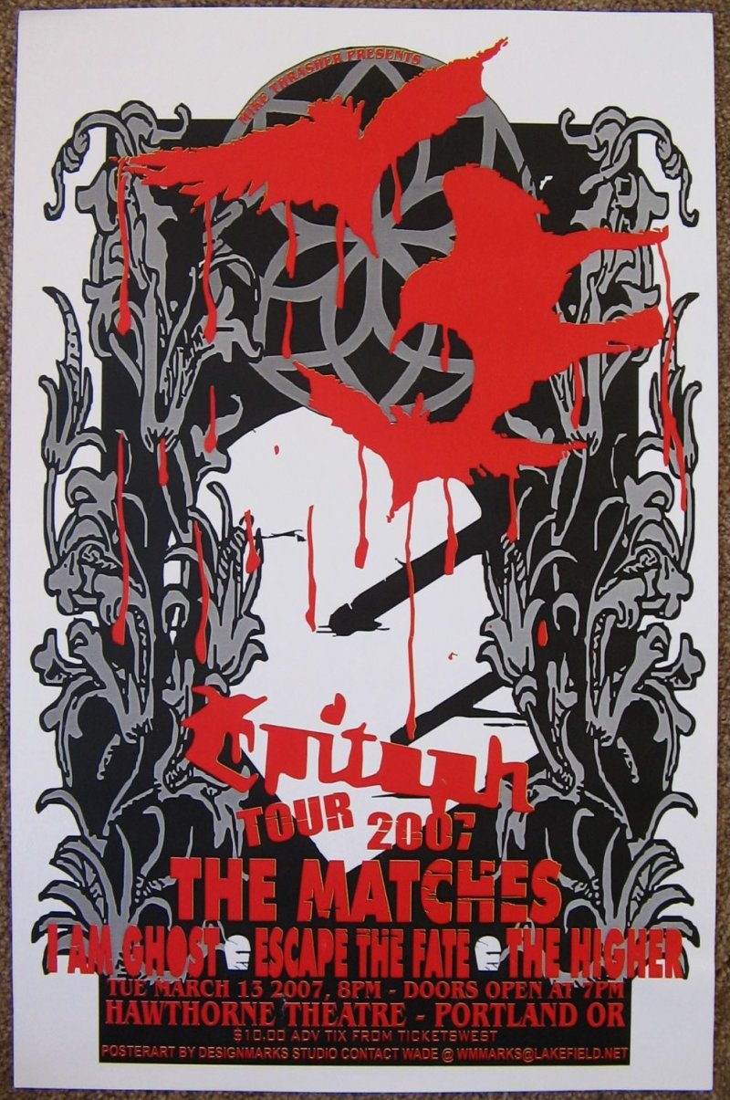 Image 0 of Matches THE MATCHES Gig POSTER March 2007 Portland Oregon Concert  