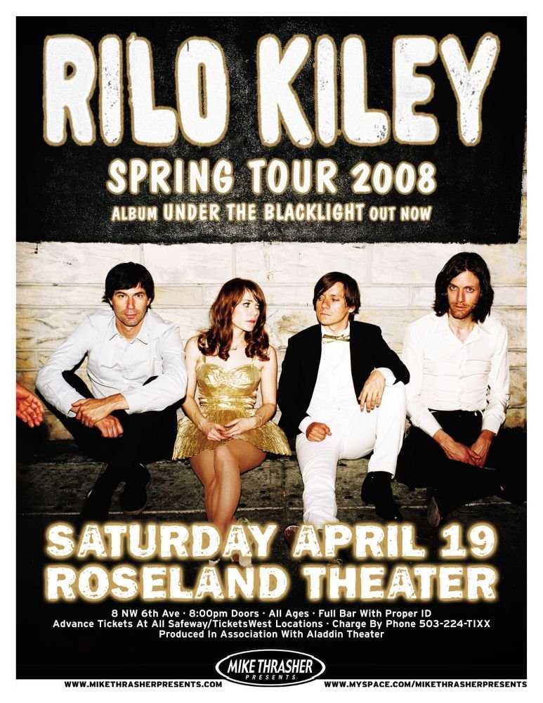 Image 0 of RILO KILEY Jenny Lewis 2008 Gig POSTER Portland Oregon Concert 