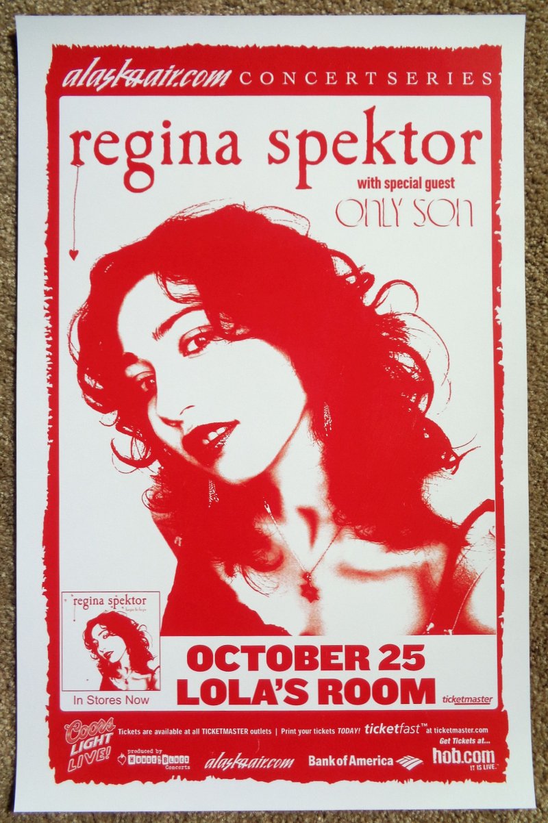 Image 0 of Spektor REGINA SPEKTOR 2006 Gig POSTER Portland Oregon Concert
