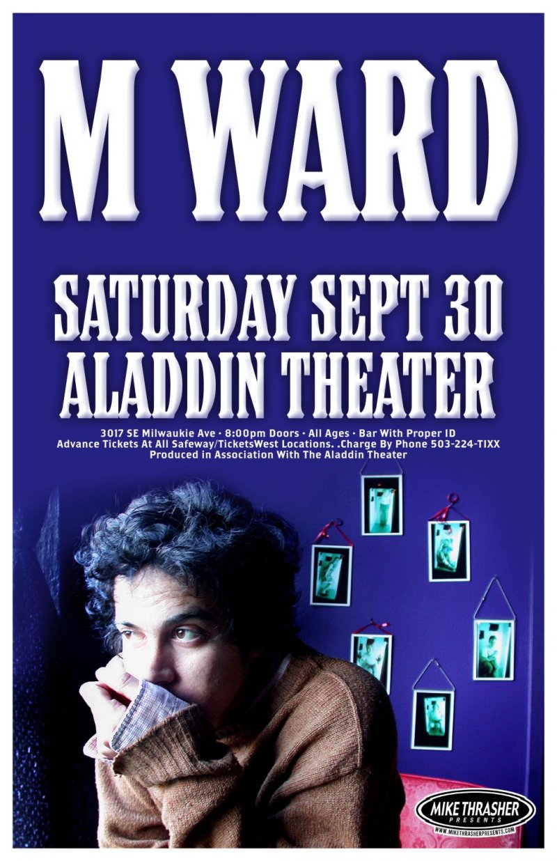 Image 0 of Ward M WARD 2006 Gig POSTER Portland Oregon Concert 