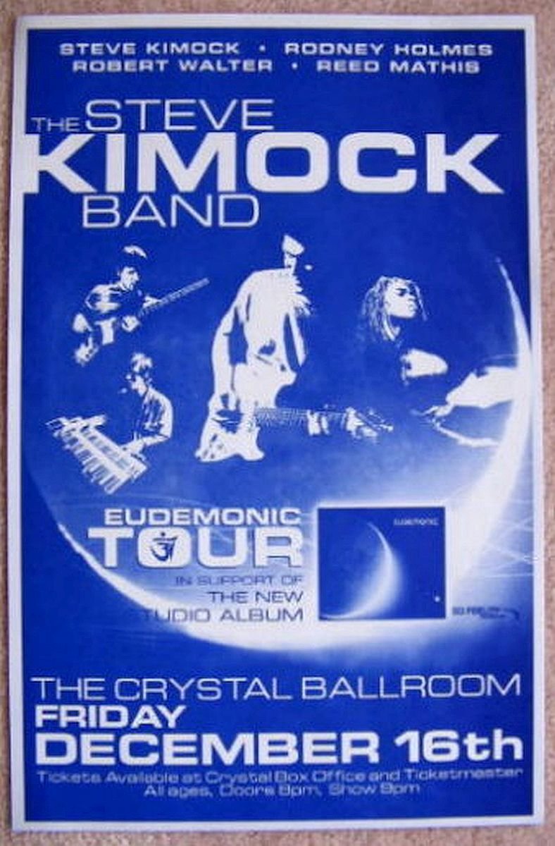 Image 0 of Kimock STEVE KIMOCK BAND 2005 Gig POSTER Portland Oregon Concert 