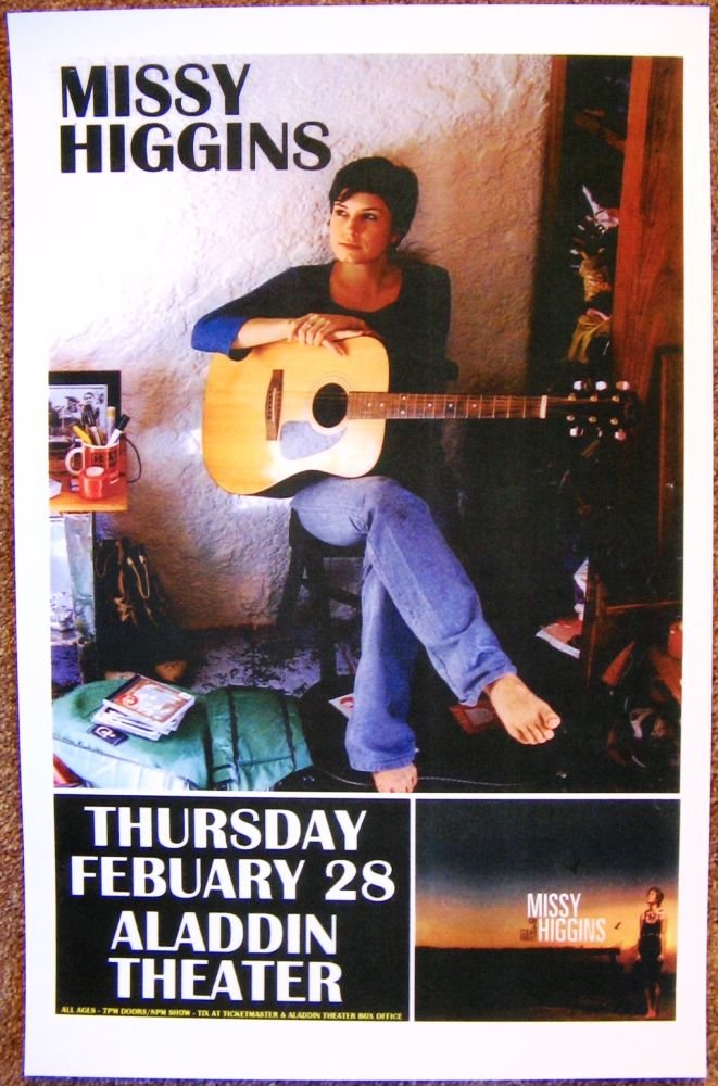 Image 0 of Higgins MISSY HIGGINS 2008 Gig POSTER Portland Oregon Concert  