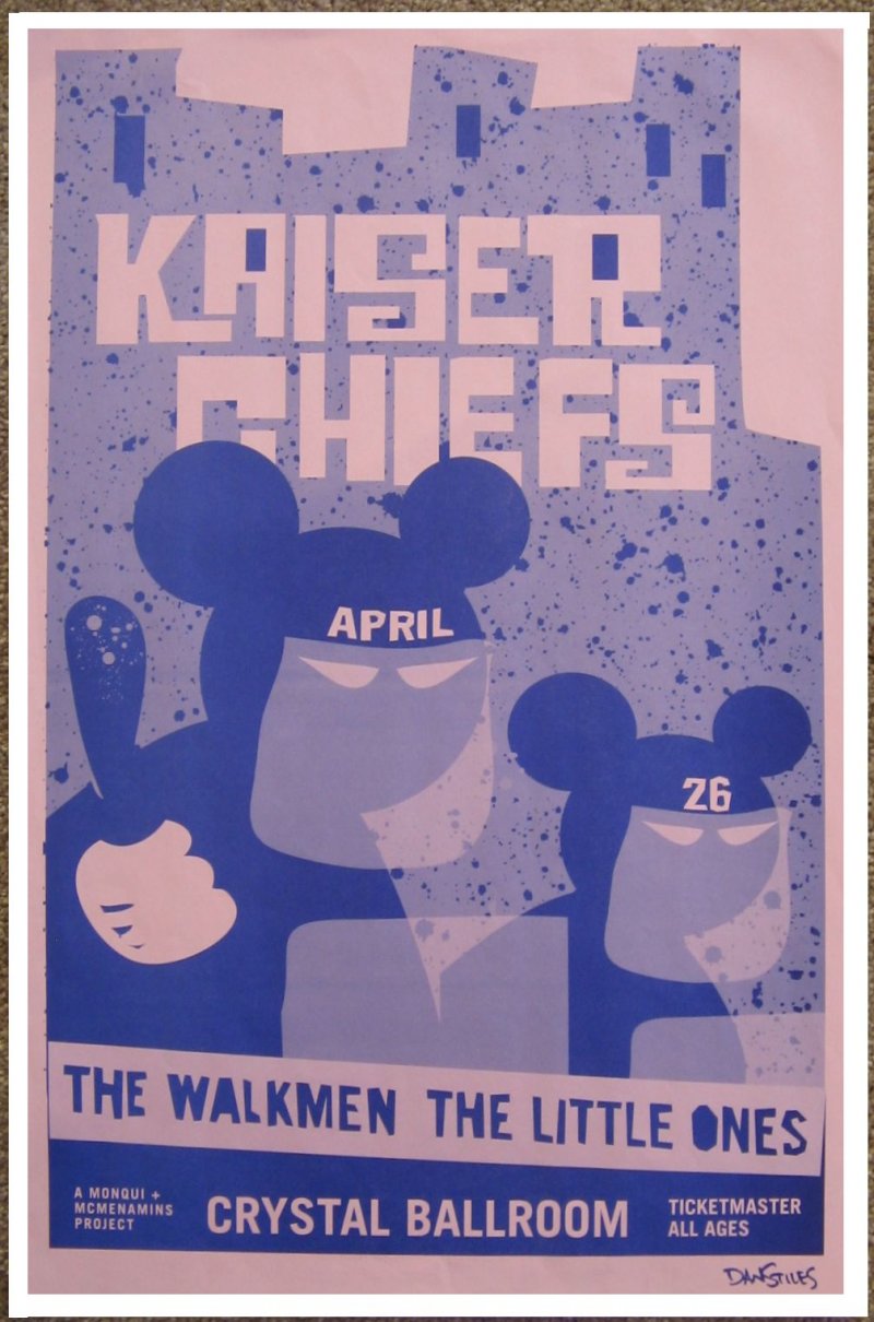 Image 0 of KAISER CHIEFS 2007 Gig POSTER Portland Oregon Concert 