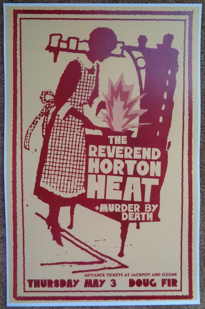 Image 0 of Heat REVEREND HORTON HEAT 2007 Gig POSTER Portland Oregon Concert  