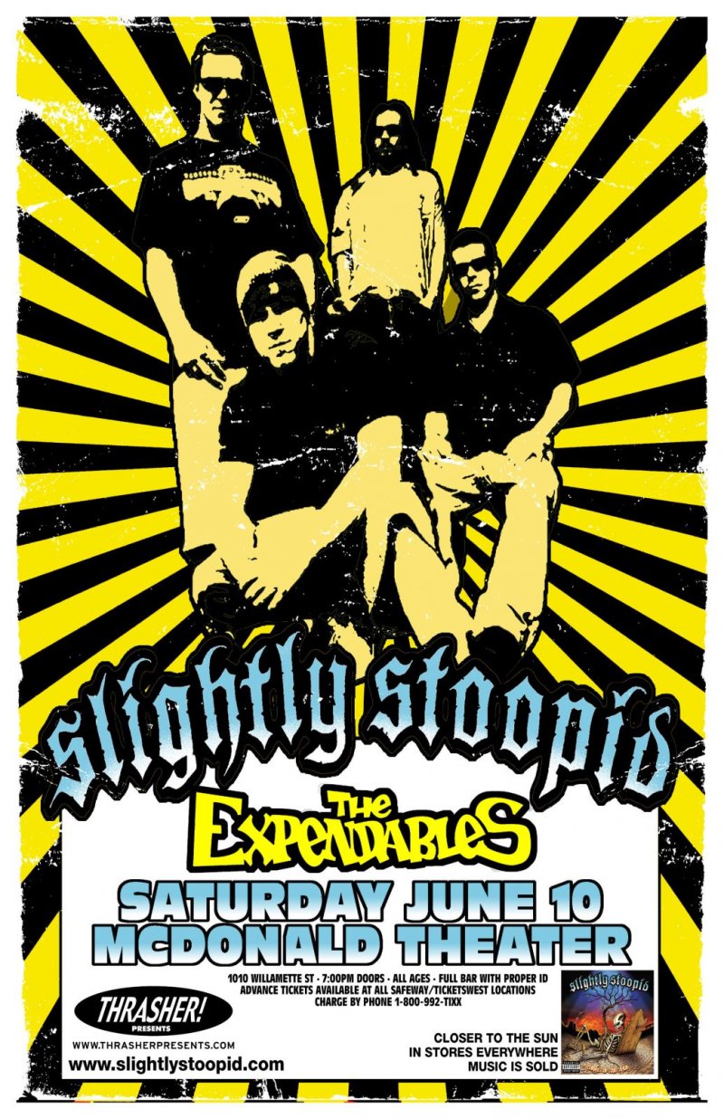 Image 0 of SLIGHTLY STOOPID Gig POSTER June 2006 Eugene Oregon Concert 