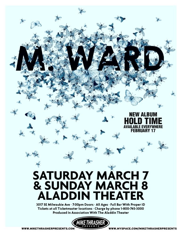 Image 0 of Ward M WARD 2009 Gig POSTER Portland Oregon Concert 