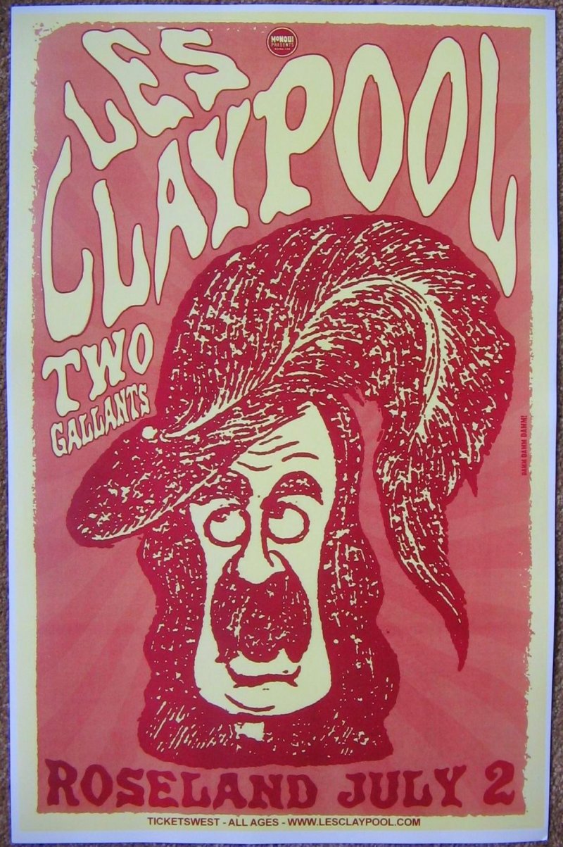 Image 0 of Claypool LES CLAYPOOL Portland Oregon 2007 Gig Concert POSTER