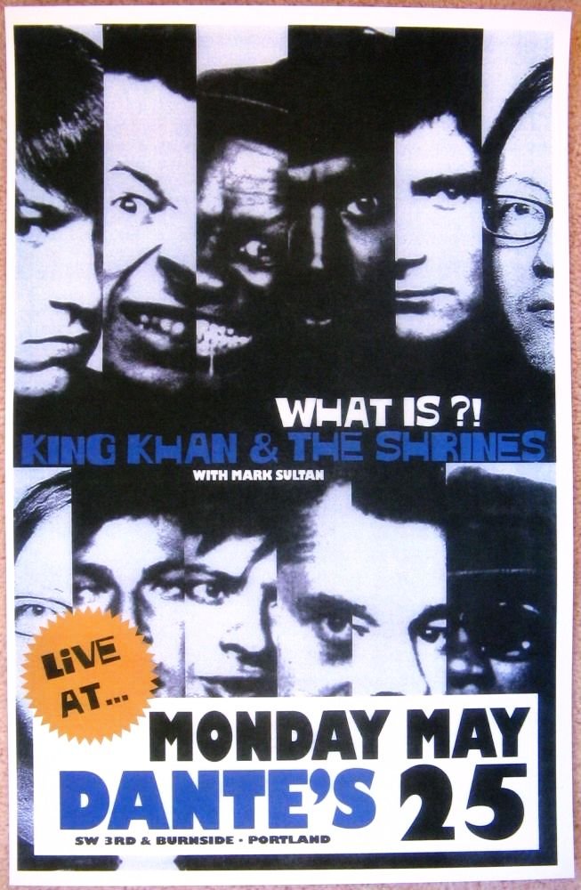 Image 0 of KING KHAN & THE SHRINES 2009 Gig POSTER Portland Oregon Concert  