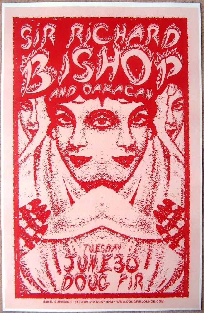 Image 0 of Bishop SIR RICHARD BISHOP Sun City Girls Portland Oregon 2009 Gig Concert POSTER