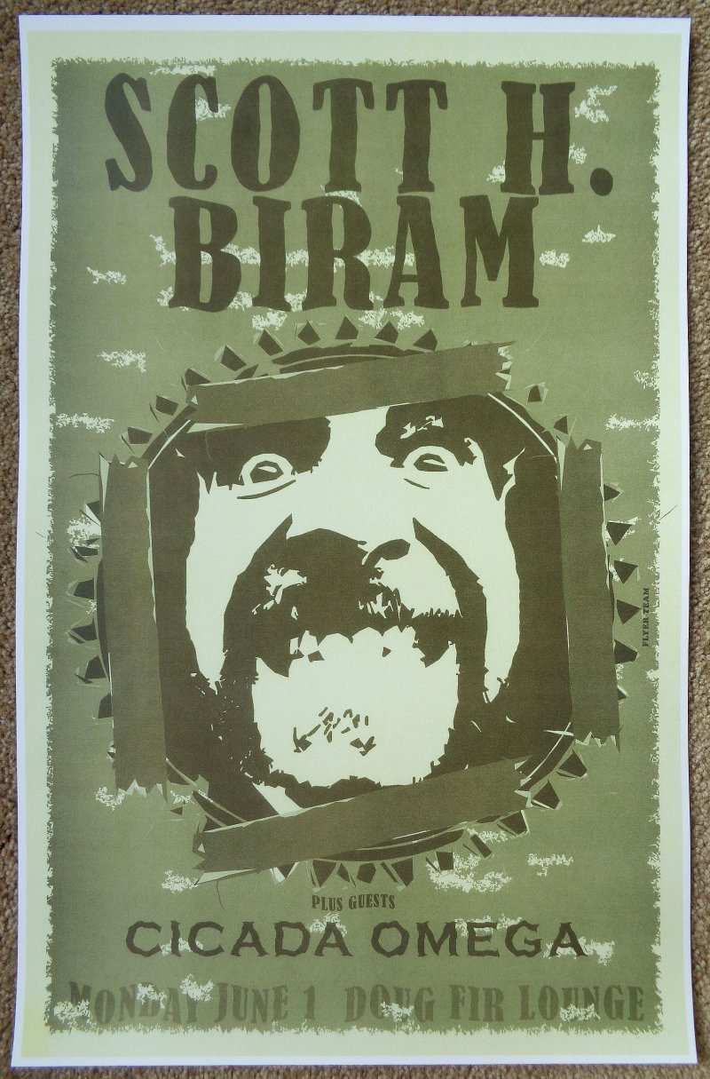 Image 0 of Biram SCOTT BIRAM Portland Oregon 2009 Gig Concert POSTER