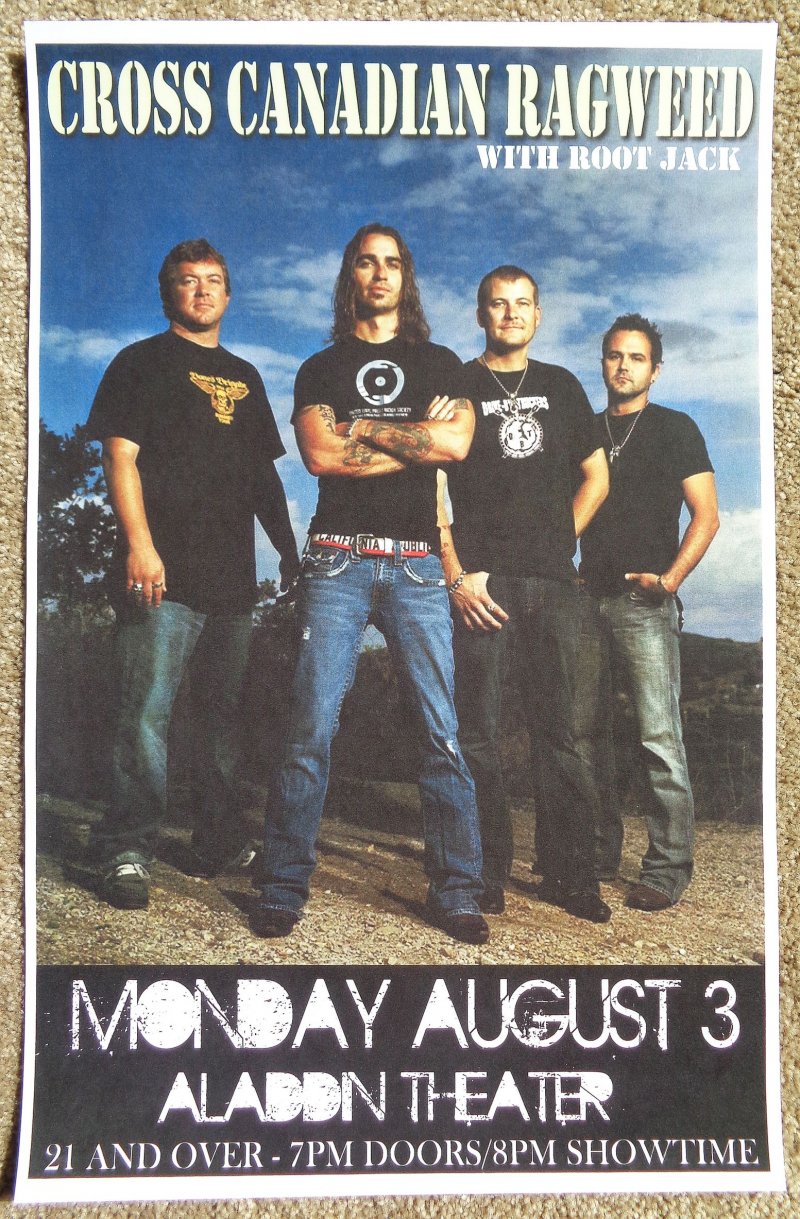 Image 0 of CROSS CANADIAN RAGWEED 2009 Gig POSTER Portland Oregon Concert