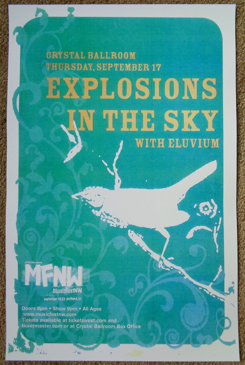 Image 0 of EXPLOSIONS IN THE SKY 2009 MFNW Musicfest NW Gig POSTER Portland Oregon Concert