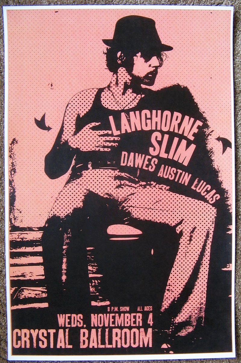 Image 0 of LANGHORNE SLIM 2009 Gig POSTER Portland Oregon Concert 