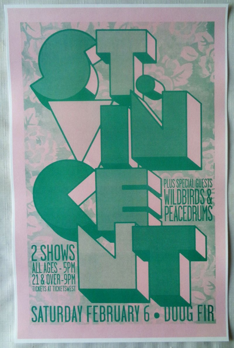 Image 0 of ST. VINCENT 2010 Gig POSTER Annie Clark Portland Oregon Concert 