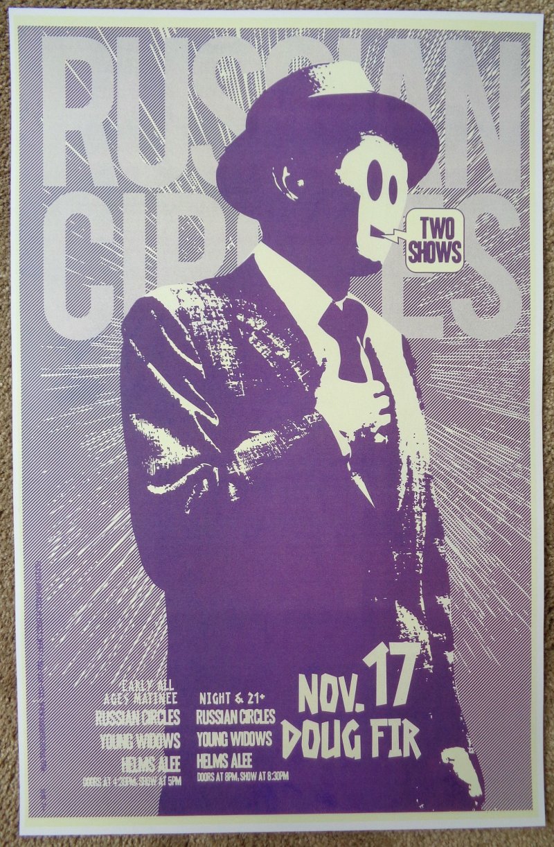 Image 0 of RUSSIAN CIRCLES 2009 Gig POSTER Portland Oregon Concert
