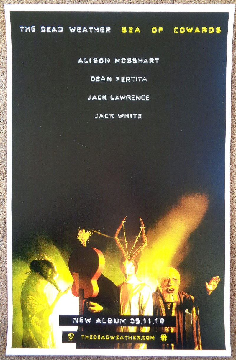 Image 0 of DEAD WEATHER Album POSTER Jack White / The Kills / Sea Of Cowards