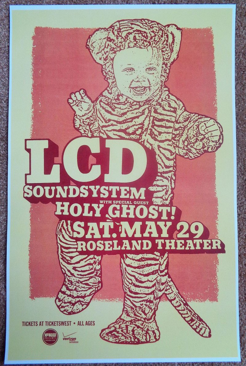 Image 0 of LCD SOUNDSYSTEM 2010 Gig POSTER Portland Oregon Concert  