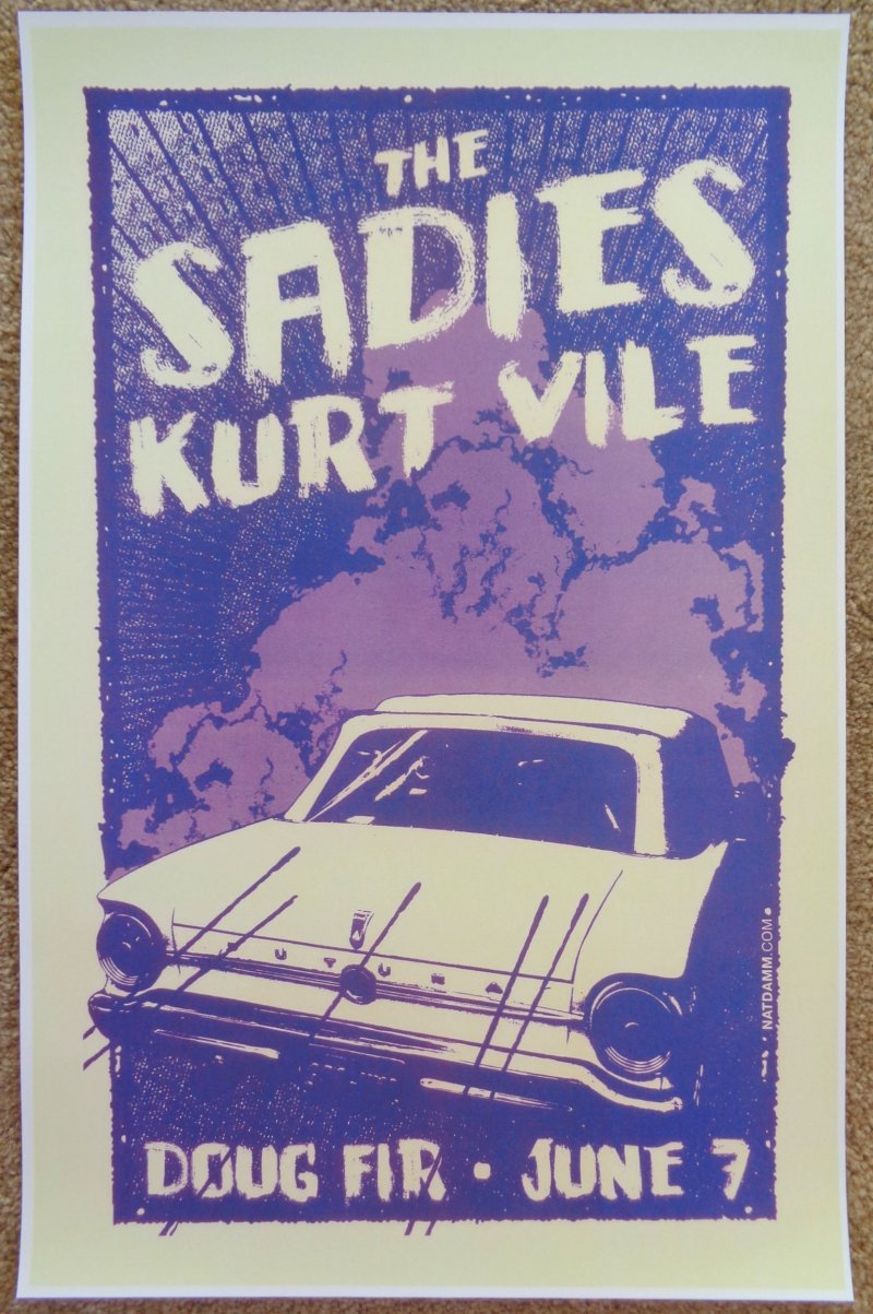 Image 0 of Sadies THE SADIES / KURT VILE 2010 Gig POSTER Portland Oregon Concert