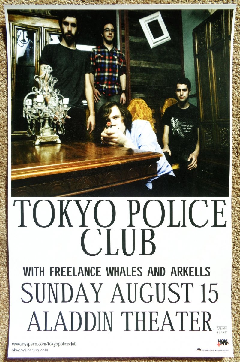 Image 0 of TOKYO POLICE CLUB 2008 Gig POSTER Portland Oregon Concert