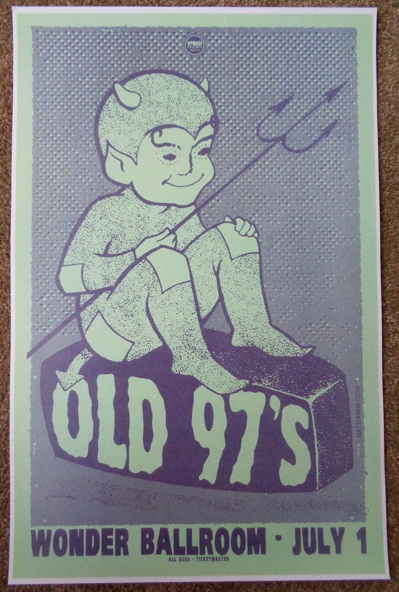 Image 0 of OLD 97'S Rhett Miller 2010 Gig POSTER Portland Oregon Concert 