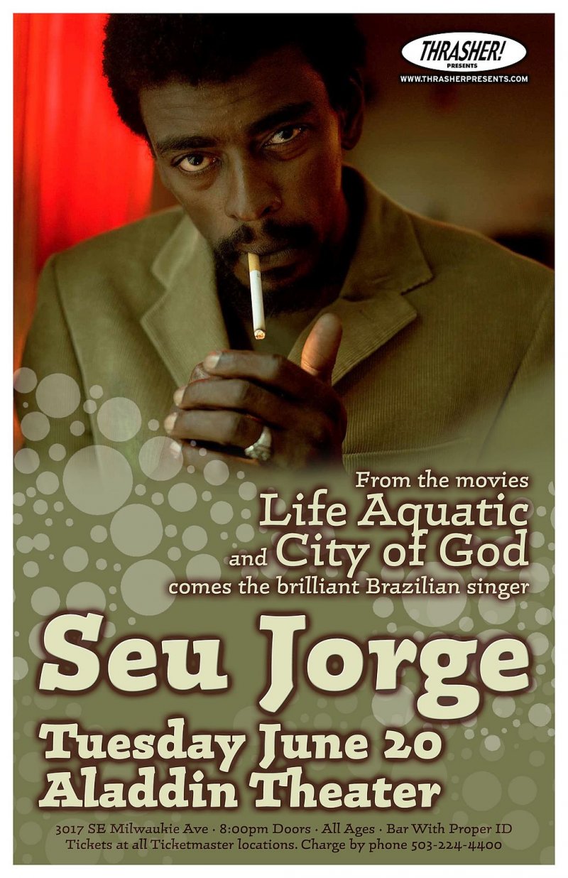 Image 0 of Jorge SEU JORGE 2006 Gig POSTER Portland Oregon Concert