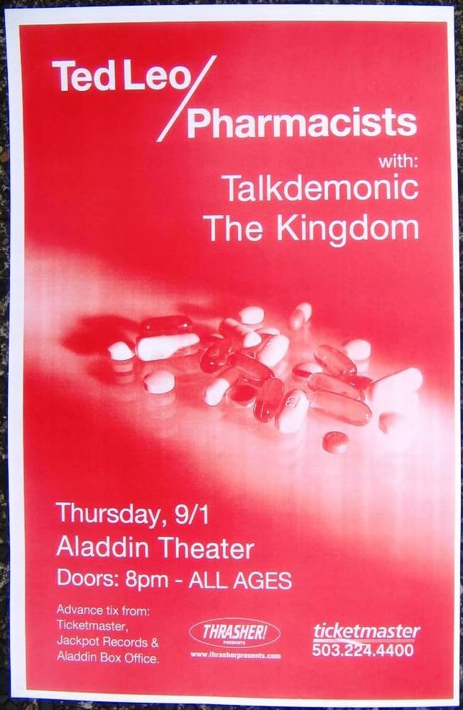 Image 0 of Leo TED LEO And THE PHARMACISTS 2006 Gig POSTER Portland Oregon Concert 