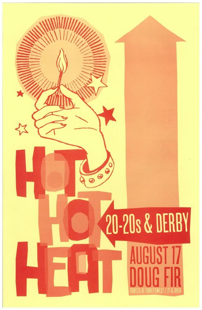 Image 0 of HOT HOT HEAT 2010 Gig POSTER Portland Oregon Concert 