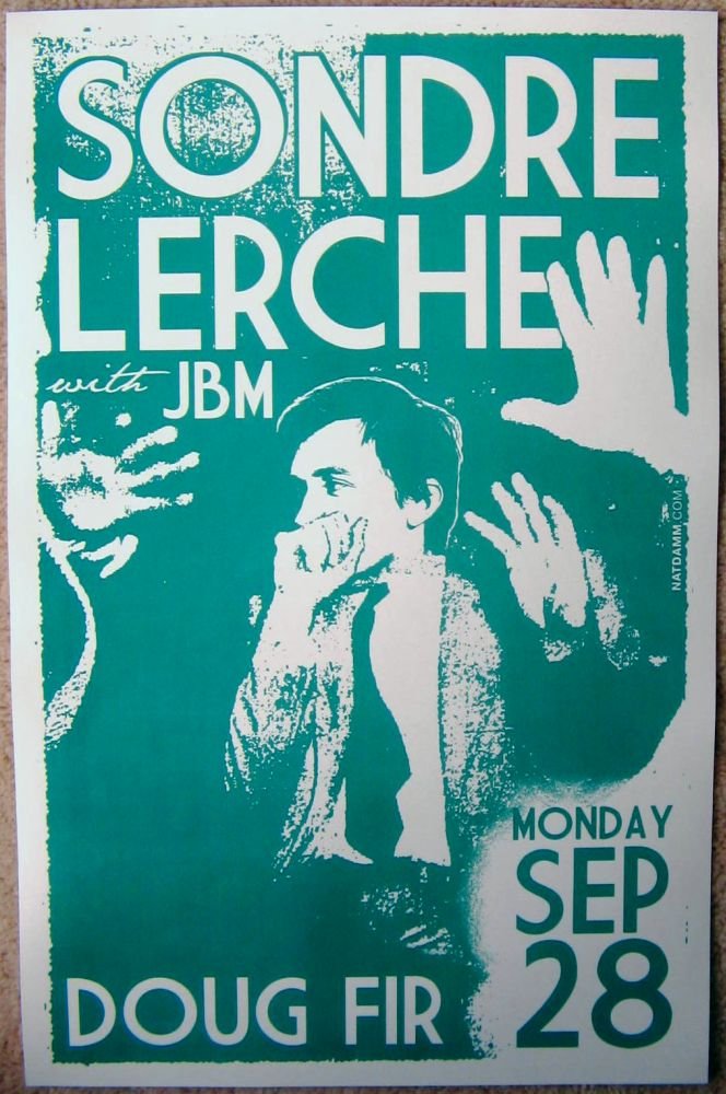 Image 0 of Lerche SONDRE LERCHE 2010 Gig POSTER Portland Oregon Concert