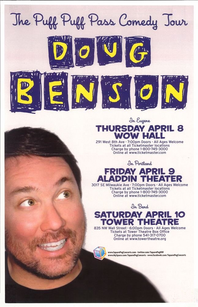 Image 0 of Benson DOUG BENSON 2010 Gig POSTER Portland Oregon Comedy