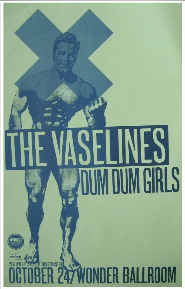 Image 0 of Vaselines THE VASELINES 2010 Gig POSTER Portland Oregon Concert