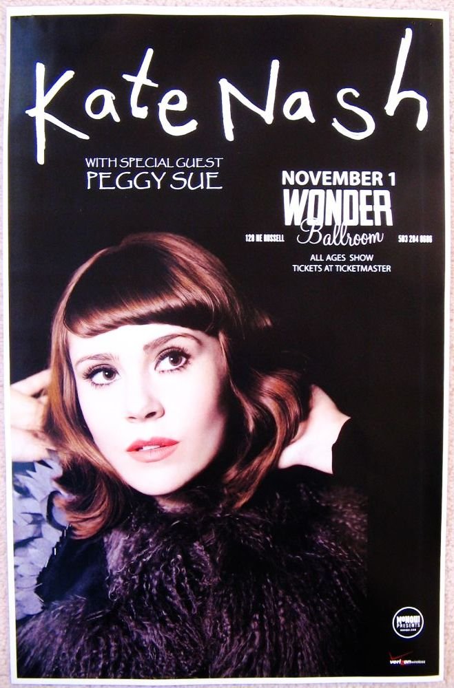 Image 0 of Nash KATE NASH 2010 Gig POSTER Portland Oregon Concert