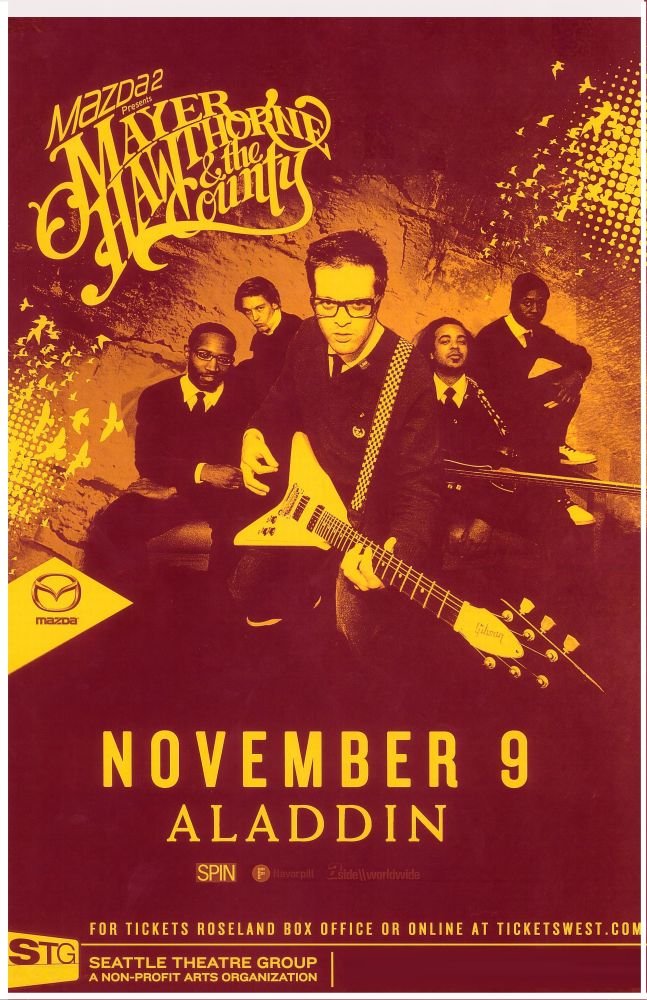 Image 0 of Hawthorne MAYER HAWTHORNE & THE COUNTY Portland Oregon 2010 Gig Concert POSTER