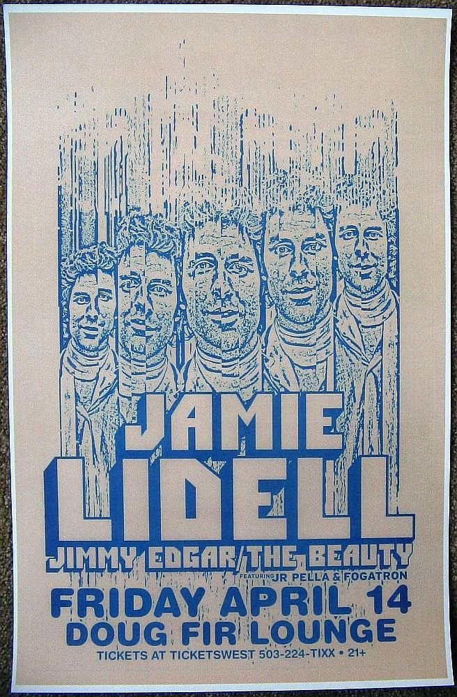 Image 0 of JAMIE LIDELL 2006 Gig POSTER Portland Oregon Concert 