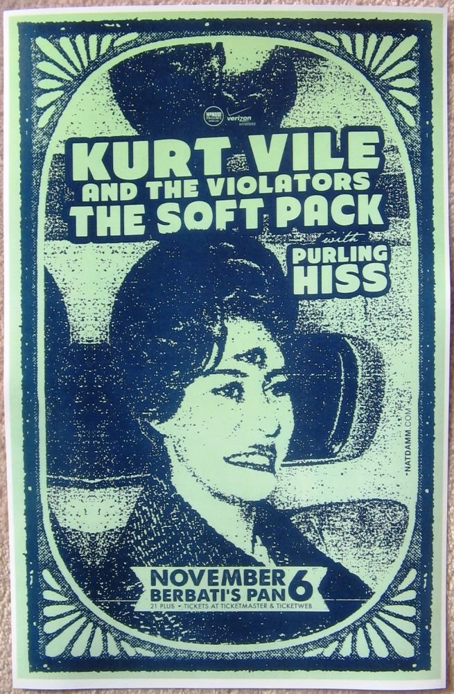 Image 0 of Vile KURT VILE And The Violators 2010 Gig POSTER Portland Oregon Concert 