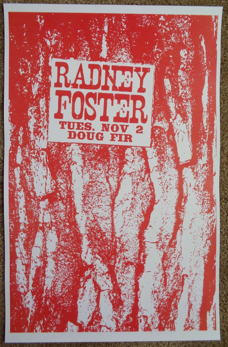 Image 0 of Foster RADNEY FOSTER 2010 Gig POSTER Portland Oregon Concert  