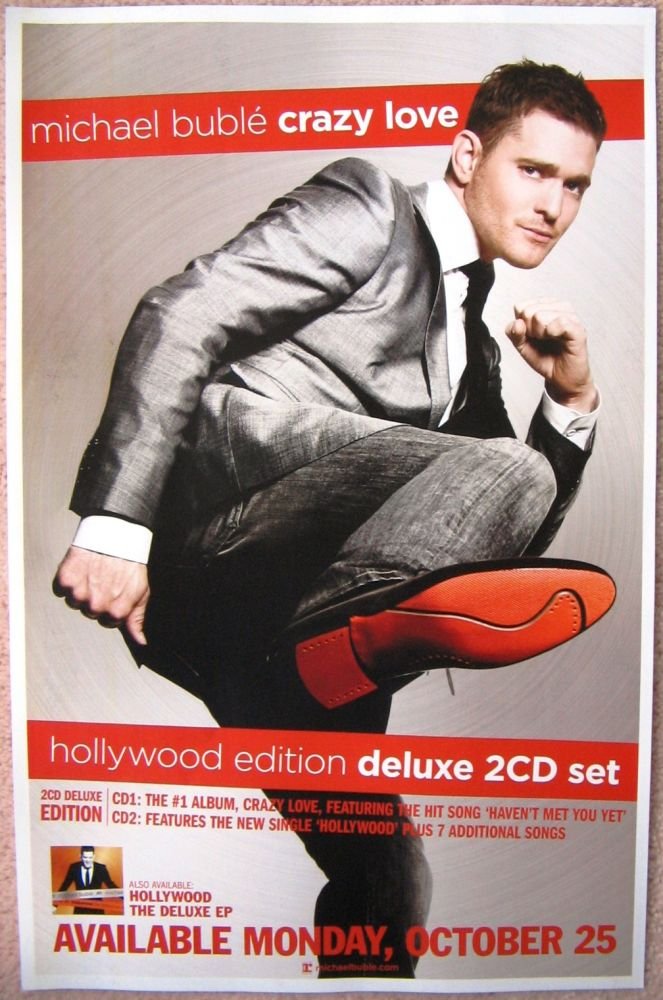 Buble MICHAEL BUBLE Album POSTER Crazy Love 11x17 