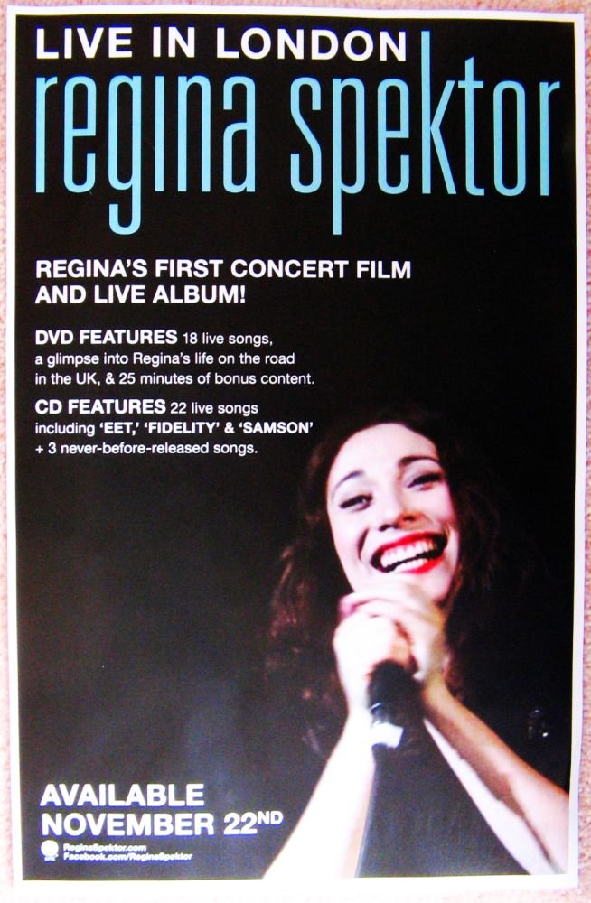 Image 0 of Spektor REGINA SPEKTOR Live In London POSTER Album 2-Sided 11x17