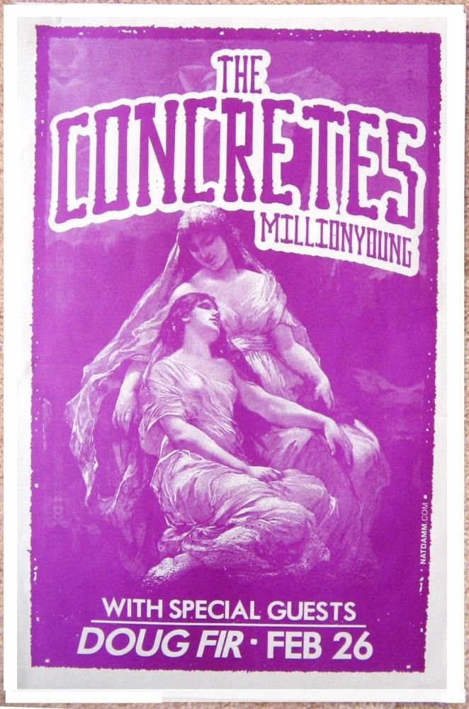 Image 0 of Concretes THE CONCRETES Portland Oregon 2011 WYWH Gig Concert POSTER