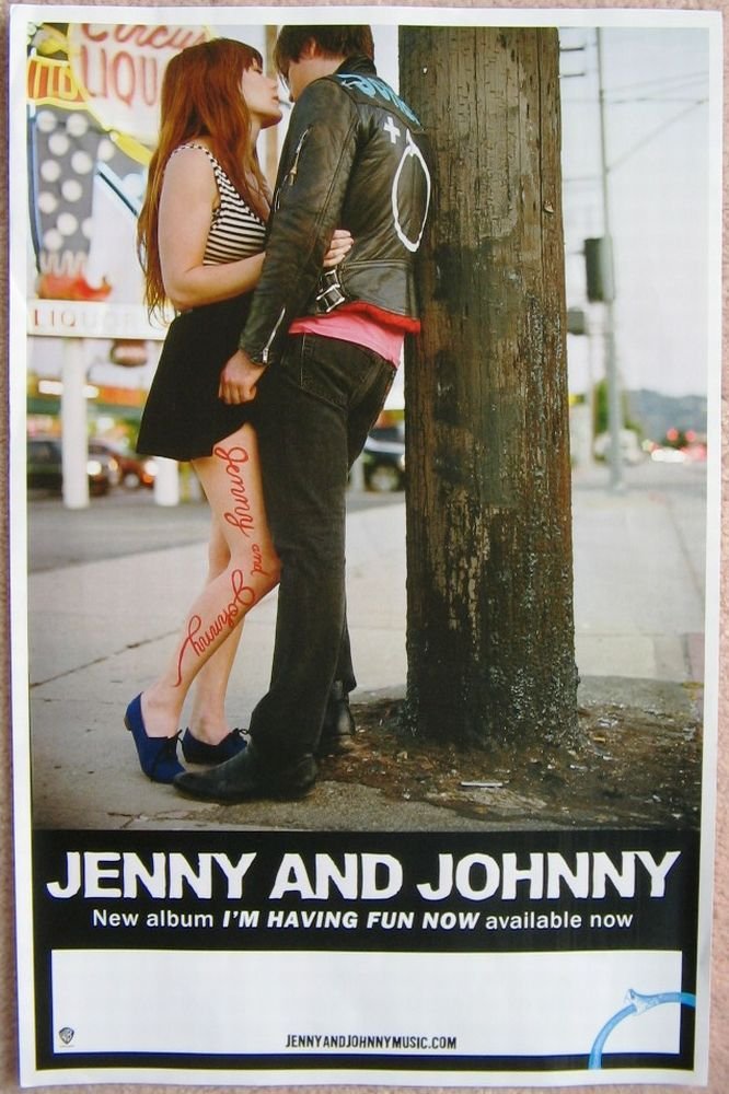 Image 0 of JENNY & JOHNNY Jenny Lewis Johnathan Rice POSTER I'm Having Fun Now Album