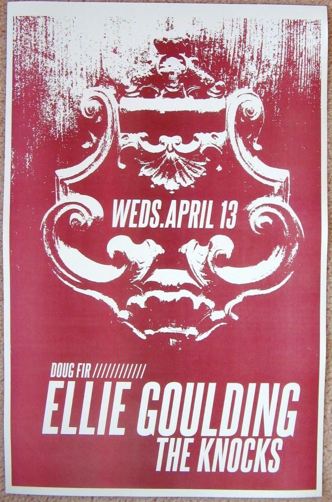 Image 0 of Goulding ELLIE GOULDING 2011 Gig POSTER Portland Oregon Concert