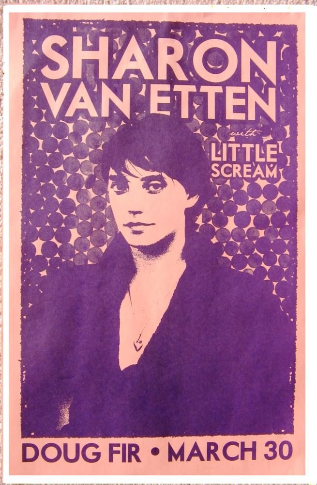 Image 0 of Van Etten SHARON VAN ETTEN 2011 Gig POSTER Portland Oregon Concert