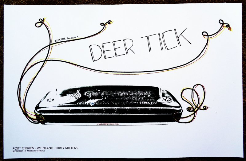 Image 0 of DEER TICK 2009 MFNW Gig POSTER Musicfest Northwest Portland Oregon Concert 