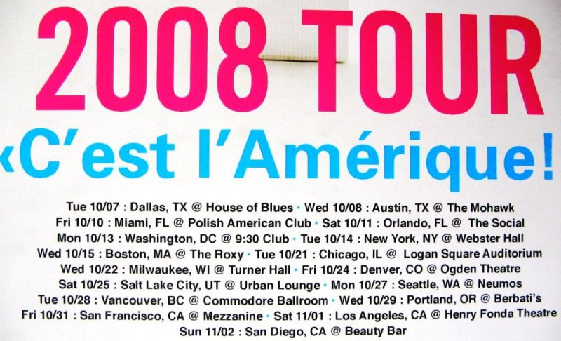 Image 1 of YELLE 2008 Tour POSTER North American C'est L'Amerique Gig Concert