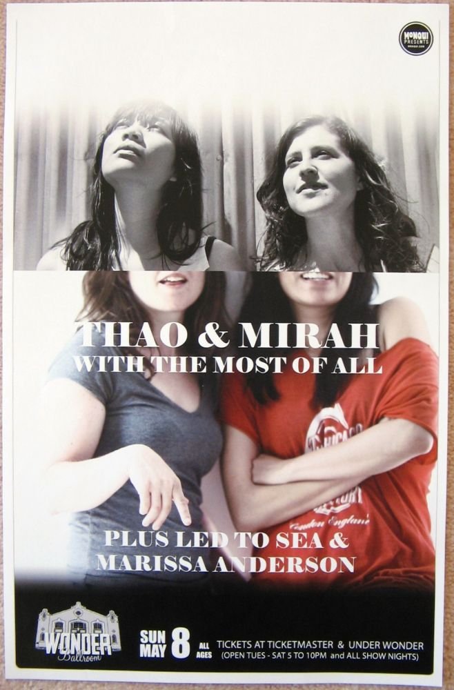 Image 0 of THAO & MIRAH 2011 Gig POSTER Portland Oregon Concert 