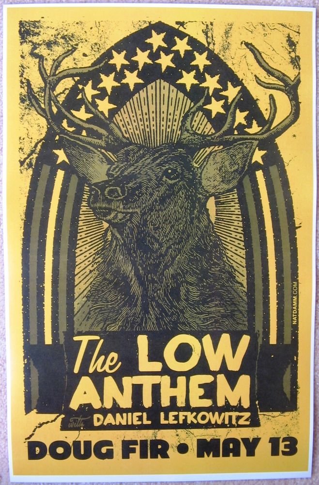 Image 0 of Low Anthem THE LOW ANTHEM 2011 Gig POSTER Portland Oregon Concert