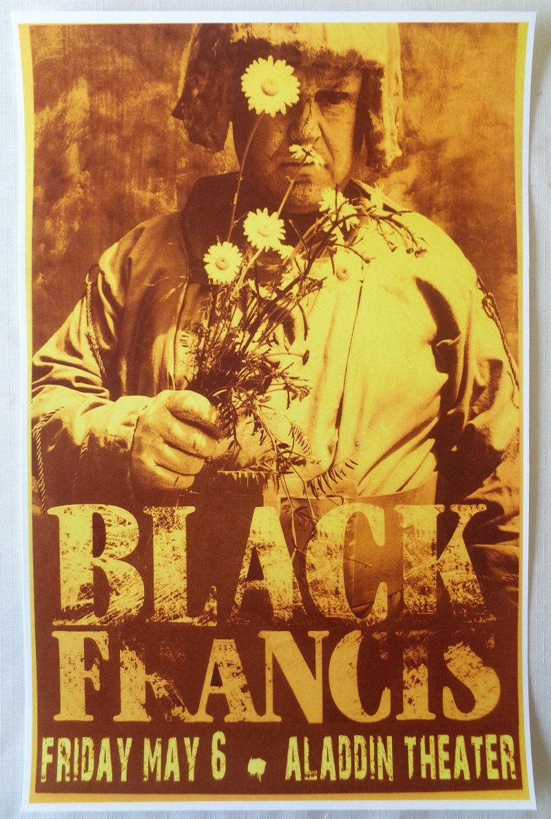 Image 0 of Black FRANK BLACK FRANCIS 2011 Gig POSTER Portland Oregon Concert 