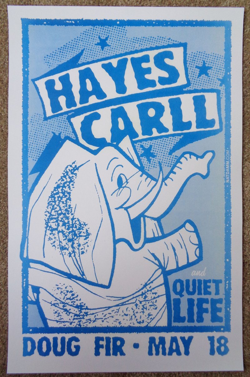 Image 0 of Carll HAYES CARLL 2011 Gig POSTER Portland Oregon Concert 