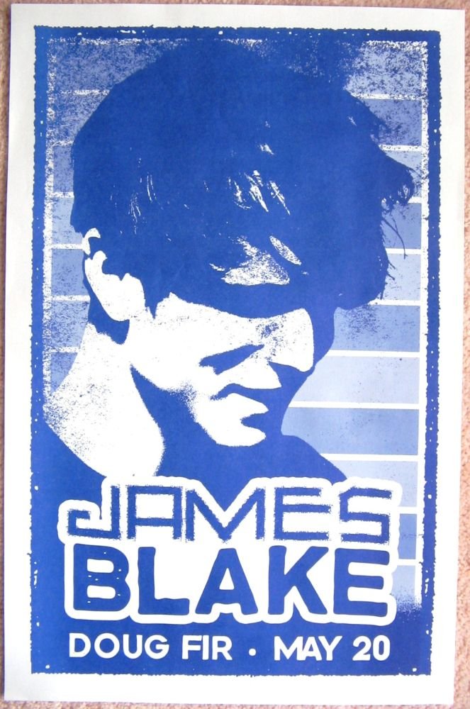 Image 0 of Blake JAMES BLAKE 2011 Gig POSTER Portland Oregon Concert 