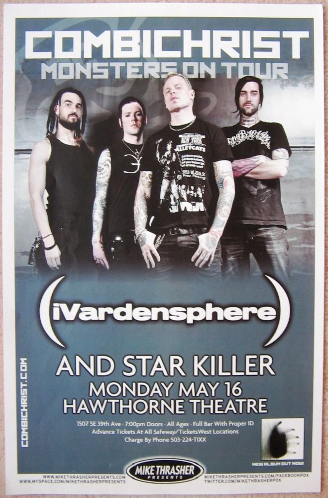 Image 0 of COMBICHRIST Portland Oregon 2011 Gig Concert POSTER