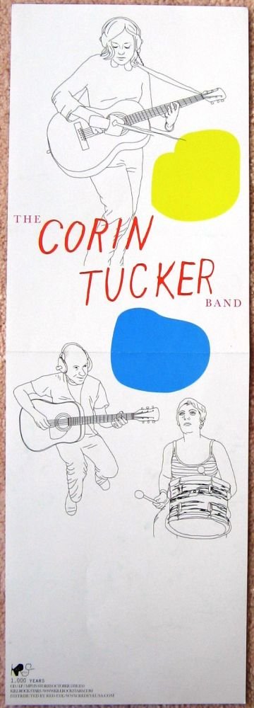 Image 0 of Tucker CORIN TUCKER BAND Album POSTER 1,000 Years SLEATER-KINNEY 6.5 x 19